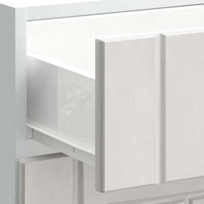 Mobiletto da cucina "Lucca" Bianco lucido in legno ingegnerizzato