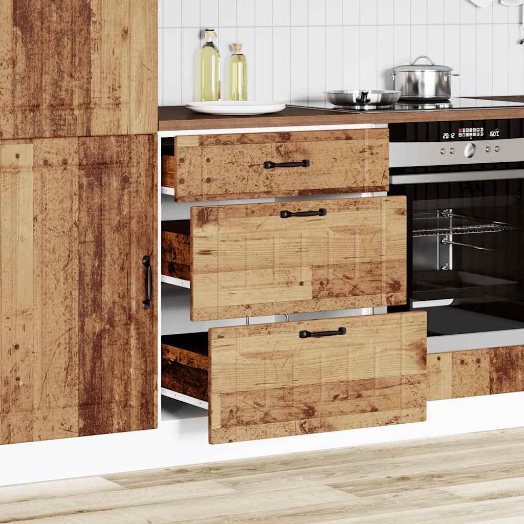 Base da Cucina Lucca Legno Antico in Legno Multistrato - homemem39