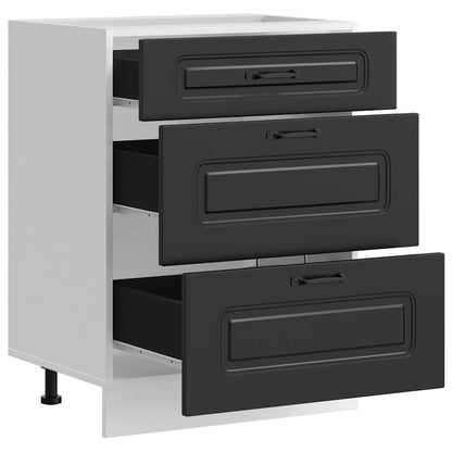 Base da Cucina Kalmar Nero in Legno Multistrato - homemem39
