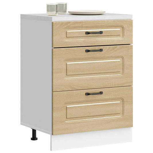 Base da Cucina Kalmar Rovere Sonoma in Legno Multistrato - homemem39