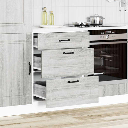 Base da Cucina Kalmar Grigio Sonoma in Legno Multistrato - homemem39