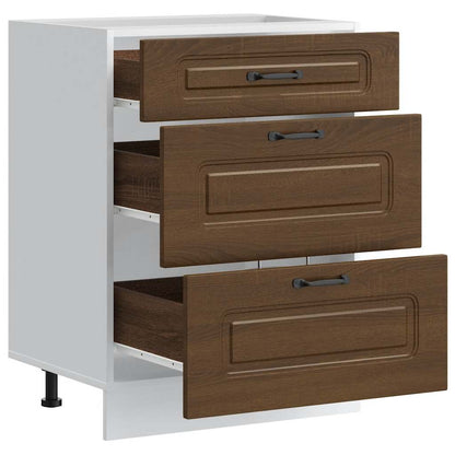 Base da Cucina Kalmar Rovere Marrone in Legno Multistrato - homemem39