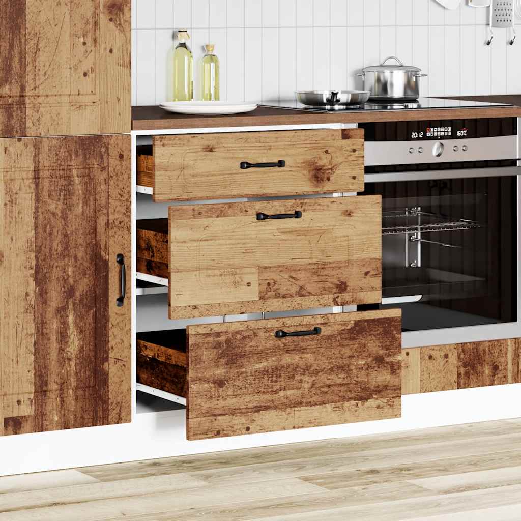 Base da Cucina Kalmar Legno Vecchio in Legno Multistrato | homemem39