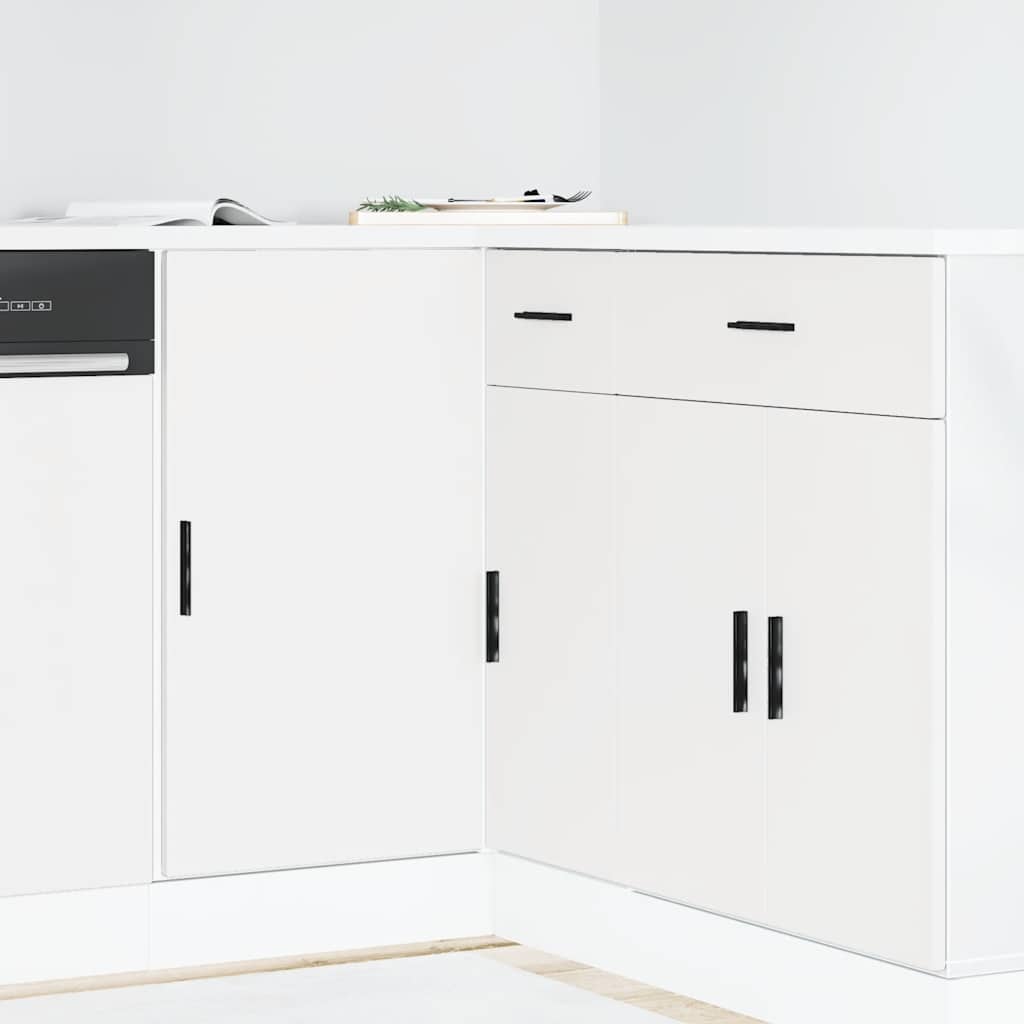 Mobile Base Lavello “Lyon” Bianco in Legno Multistrato | homemem39