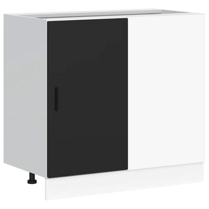 Mobile base da cucina “Lyon” Nero in Legno Multistrato - homemem39