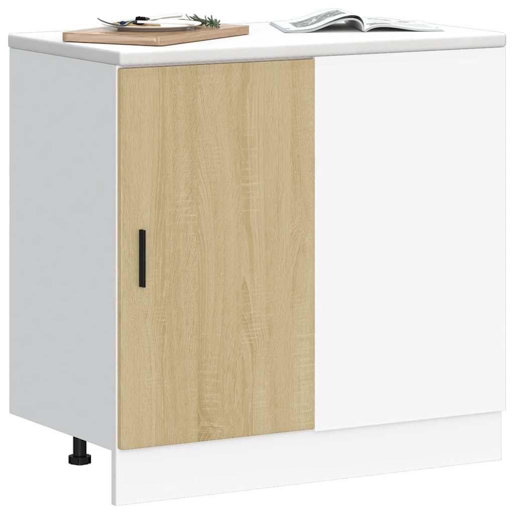 Mobile base da cucina “Lyon” Rovere Sonoma in Legno Multistrato - homemem39