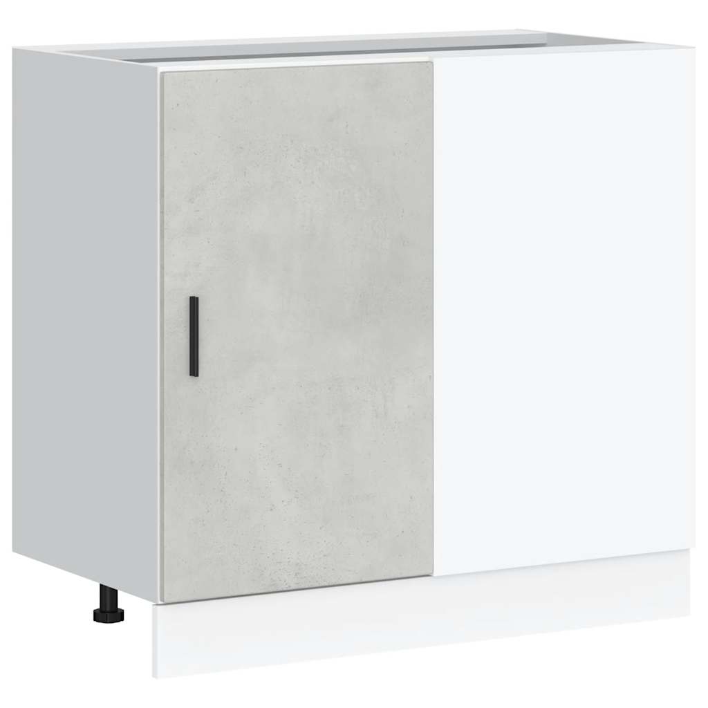 Mobile Base Lavello “Lyon” Grigio Cemento in Legno Multistrato | homemem39