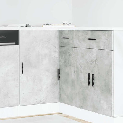 Mobile base da cucina “Lyon” Grigio Cemento in Legno Multistrato - homemem39