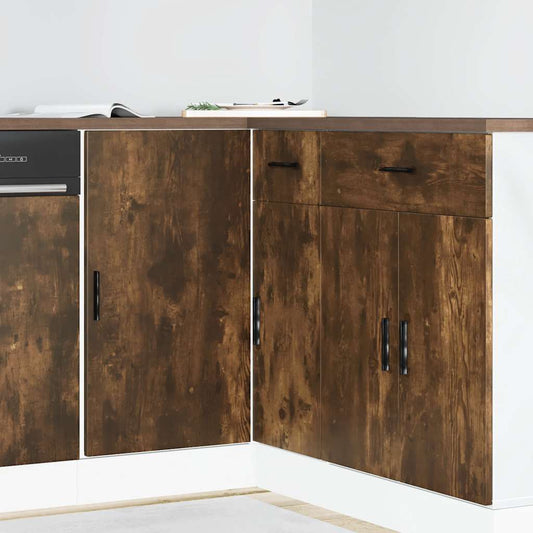 Mobile base da cucina “Lyon” Rovere Fumo in Legno Multistrato - homemem39