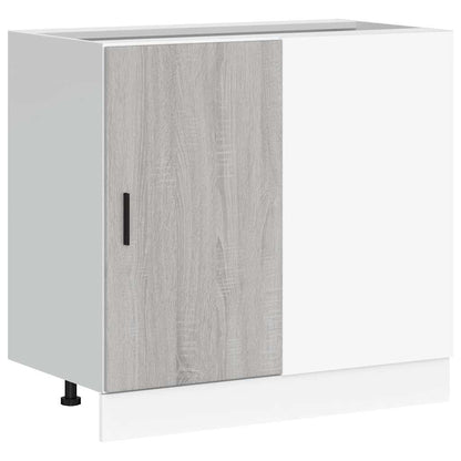 Mobile Base Lavello “Lyon” Grigio Sonoma in Legno Multistrato | homemem39
