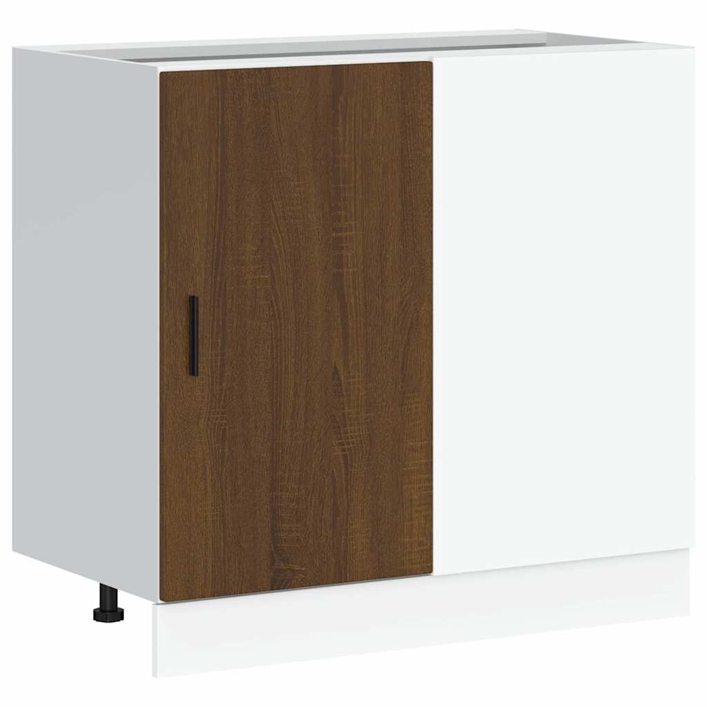 Mobile base da cucina “Lyon” Rovere Marrone in Legno Multistrato - homemem39