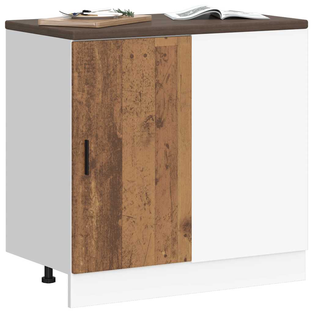 Mobile Base Lavello “Lyon” Legno Antico in Legno Multistrato