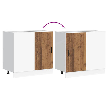 Mobile Base Lavello “Lyon” Legno Antico in Legno Multistrato