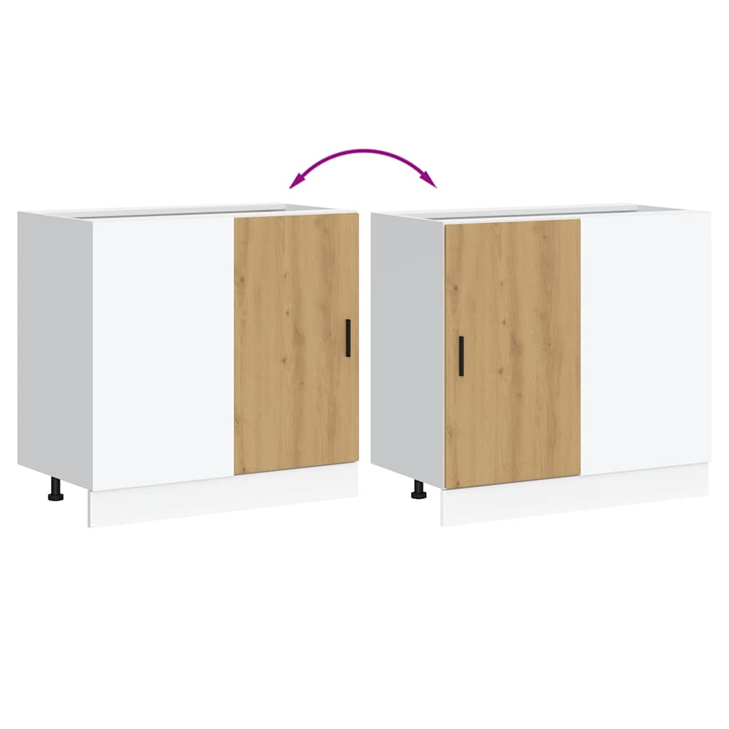 Mobile Base Lavello “Lyon” Rovere Artigianale