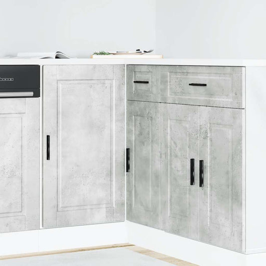 Base da Cucina Porto Grigio Cemento in Legno Multistrato - homemem39