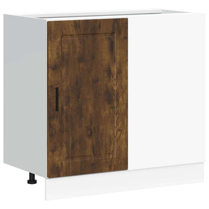 Base da Cucina Porto Rovere Fumo in Legno Multistrato - homemem39