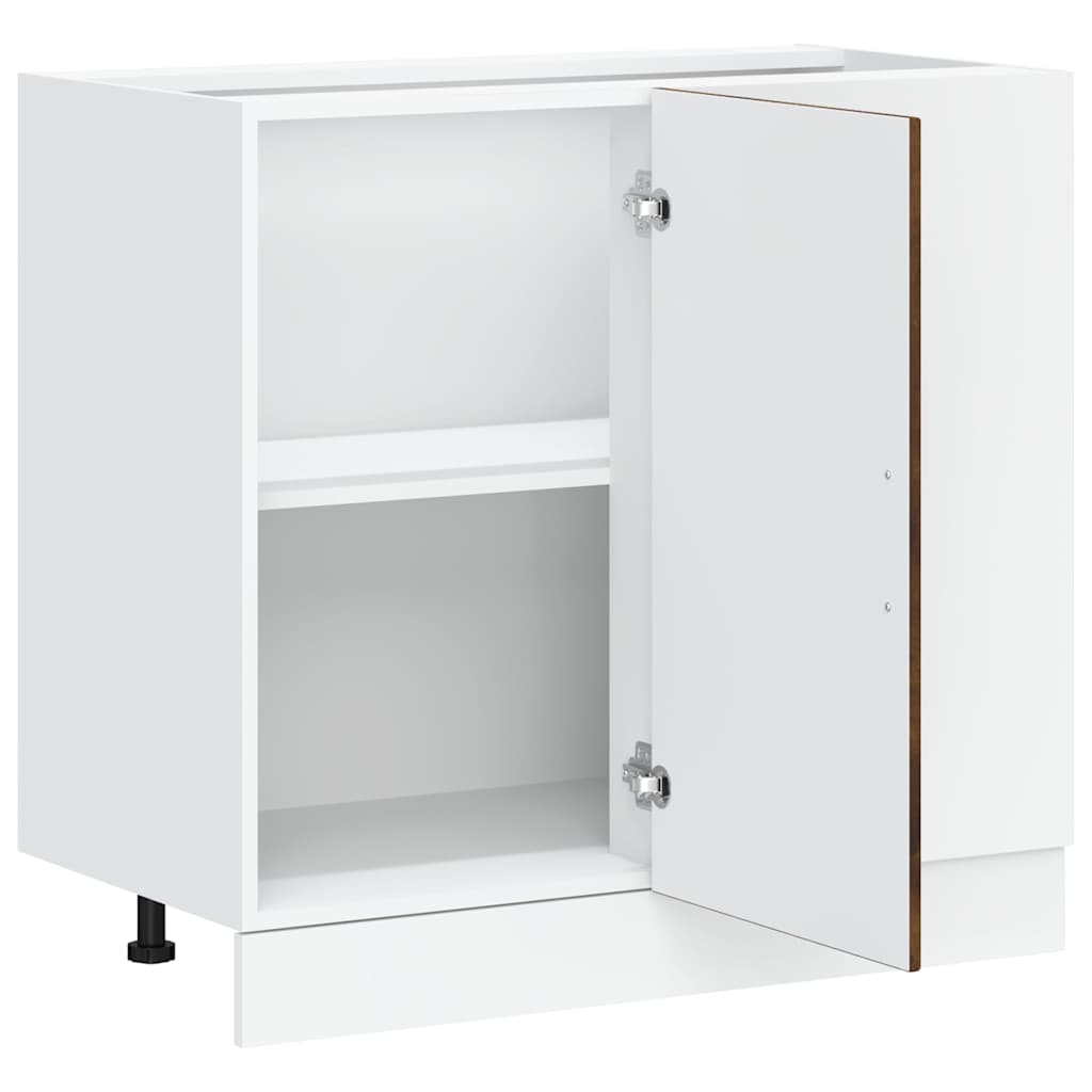 Base da Cucina Porto Rovere Fumo in Legno Multistrato - homemem39