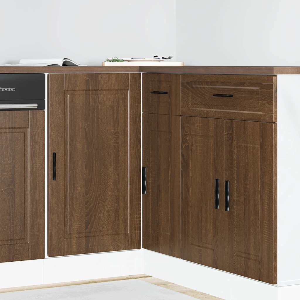 Base da Cucina Porto Rovere Marrone in Legno Multistrato | homemem39
