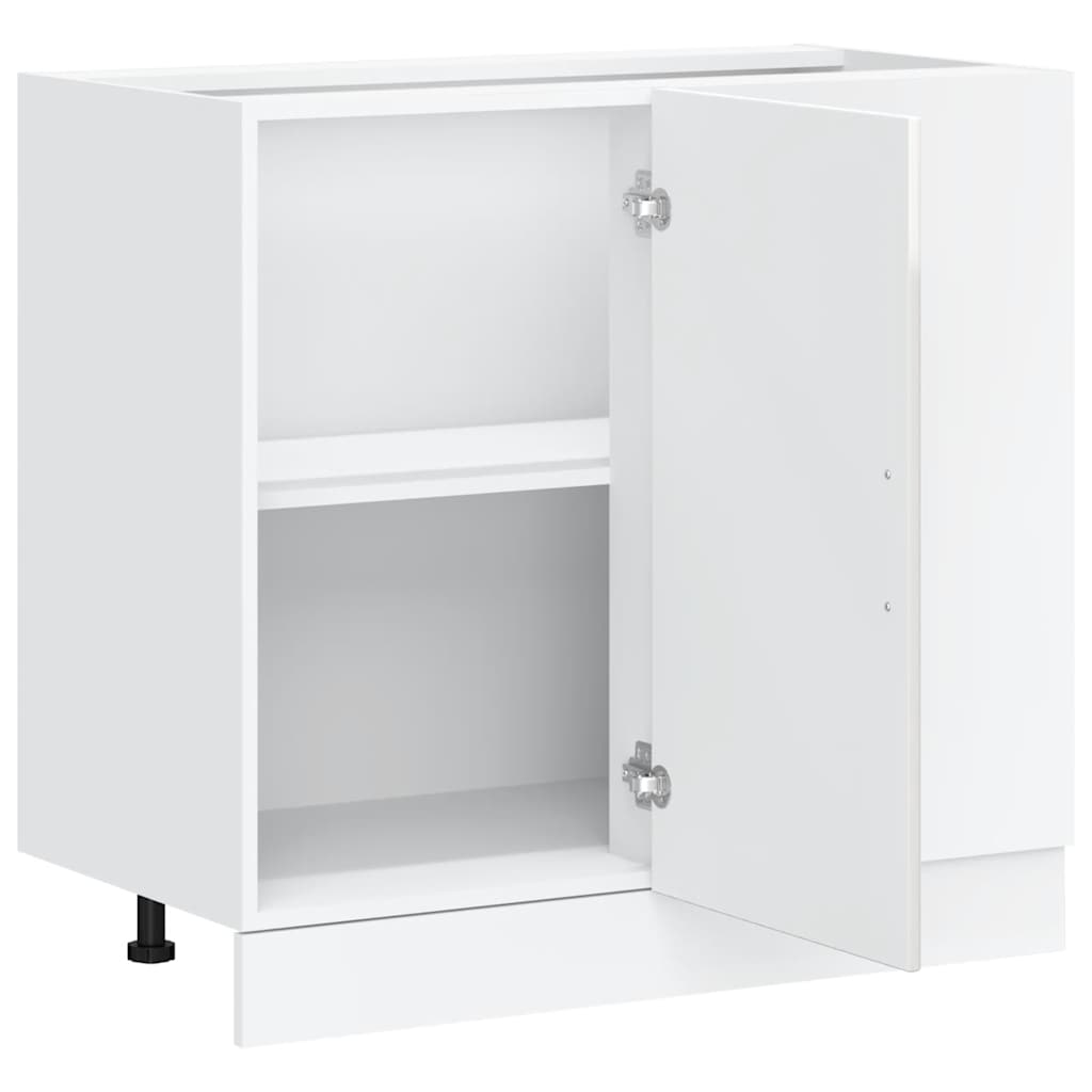 Mobile base da cucina Lucca Bianco Lucido in Legno Multistrato - homemem39