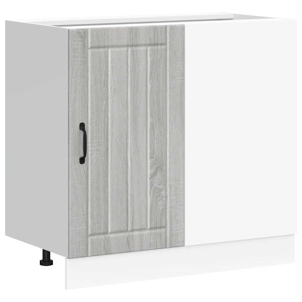 Mobile base da cucina Lucca Grigio Sonoma in Legno Multistrato | homemem39