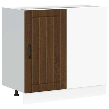 Mobile base da cucina Lucca Rovere Marrone in Legno Multistrato | homemem39
