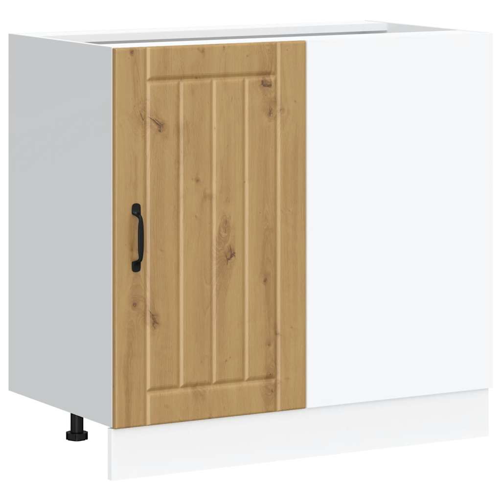 Mobile base da cucina Lucca Rovere Artigianale Legno Multistrato - homemem39