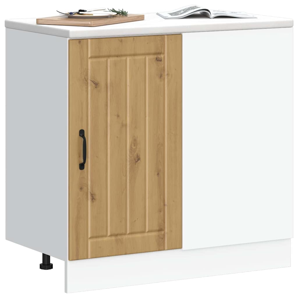Mobile base da cucina Lucca Rovere Artigianale Legno Multistrato - homemem39