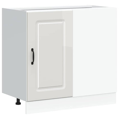 Base da Cucina Kalmar Bianco Lucido in Legno Multistrato - homemem39