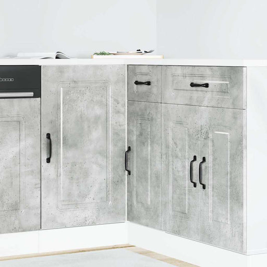 Base da Cucina Kalmar Grigio Cemento in Legno Multistrato - homemem39
