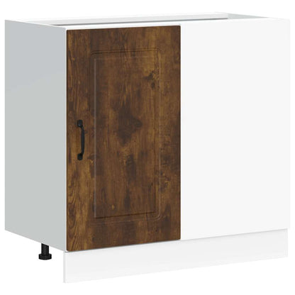 Base da Cucina Kalmar Rovere Fumo in Legno Multistrato | homemem39