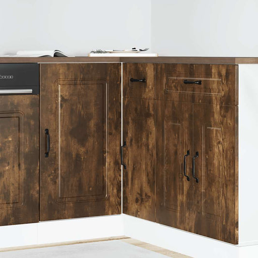 Base da Cucina Kalmar Rovere Fumo in Legno Multistrato - homemem39