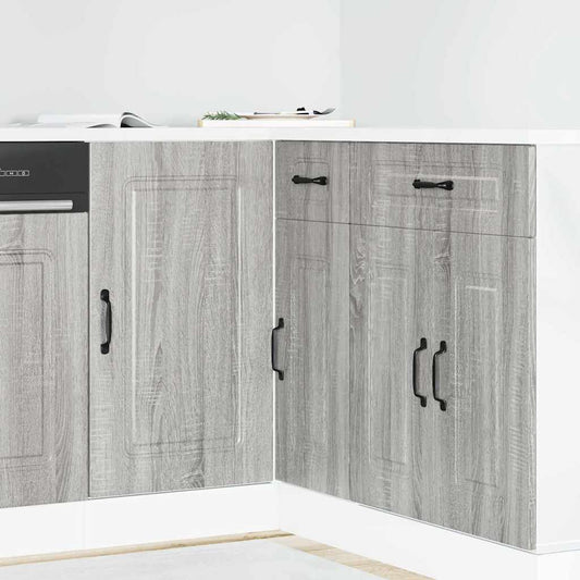 Base da Cucina Kalmar Grigio Sonoma in Legno Multistrato - homemem39
