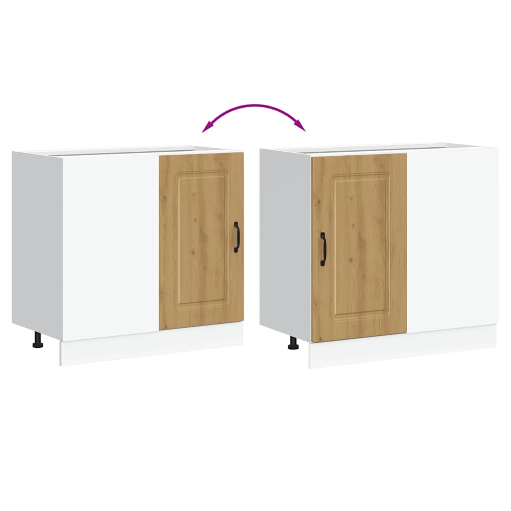Base da Cucina Kalmar Rovere Artigianale in Legno Multistrato | homemem39