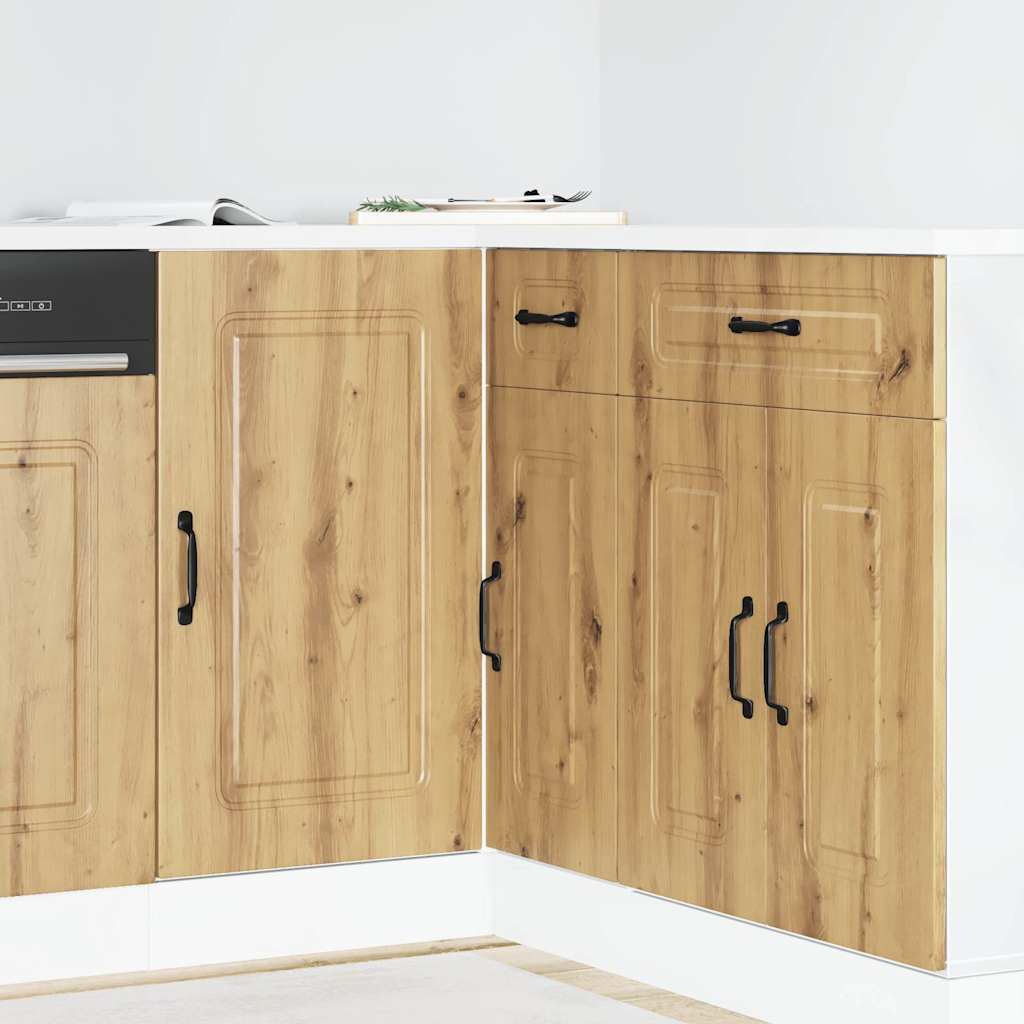 Base da Cucina Kalmar Rovere Artigianale in Legno Multistrato - homemem39