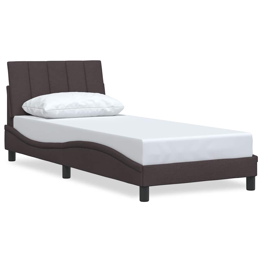 Giroletto senza Materasso Hanko Marrone Scuro 80x200 cm Tessuto | homemem39