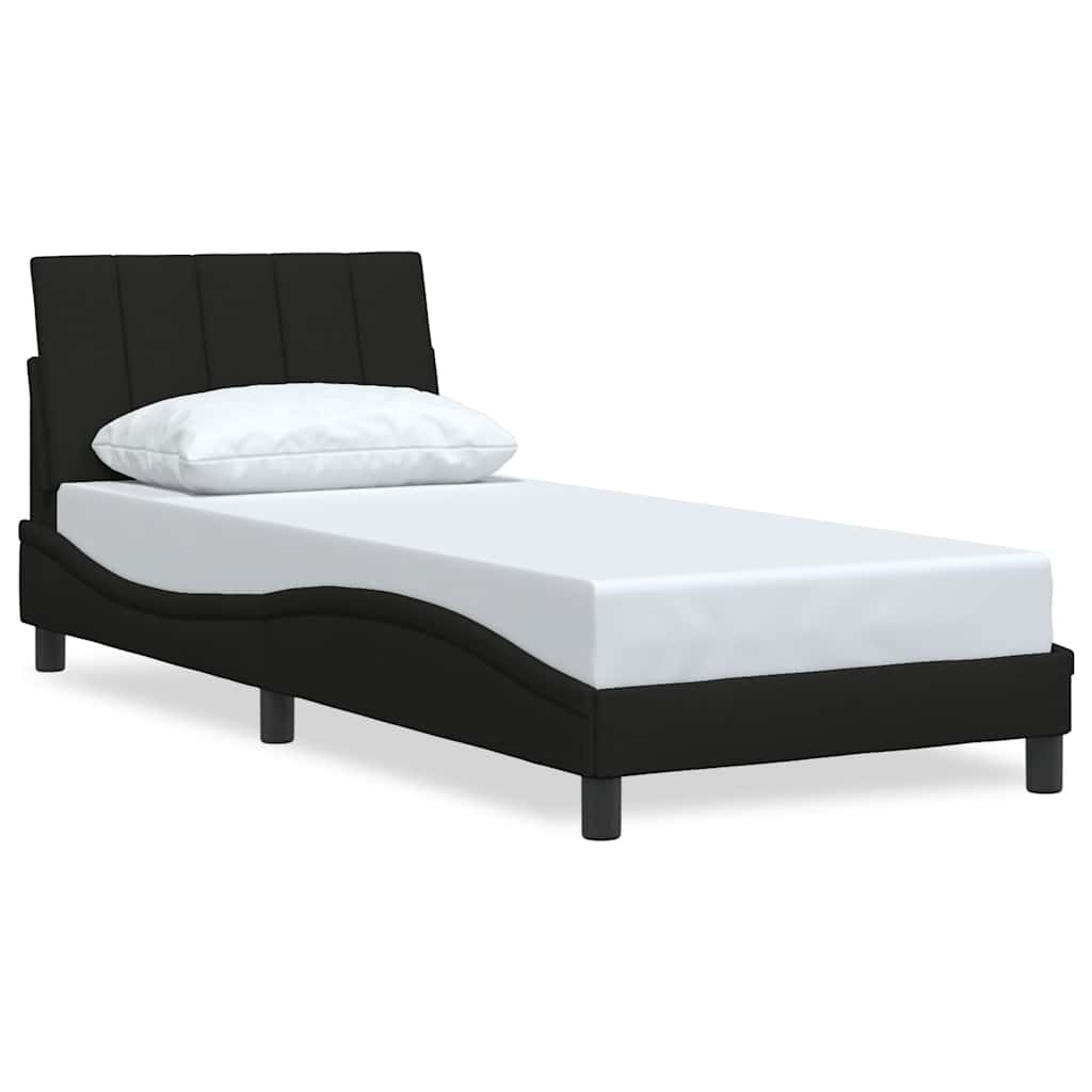 Giroletto senza Materasso Hanko Nero 90x190 cm in Tessuto | homemem39