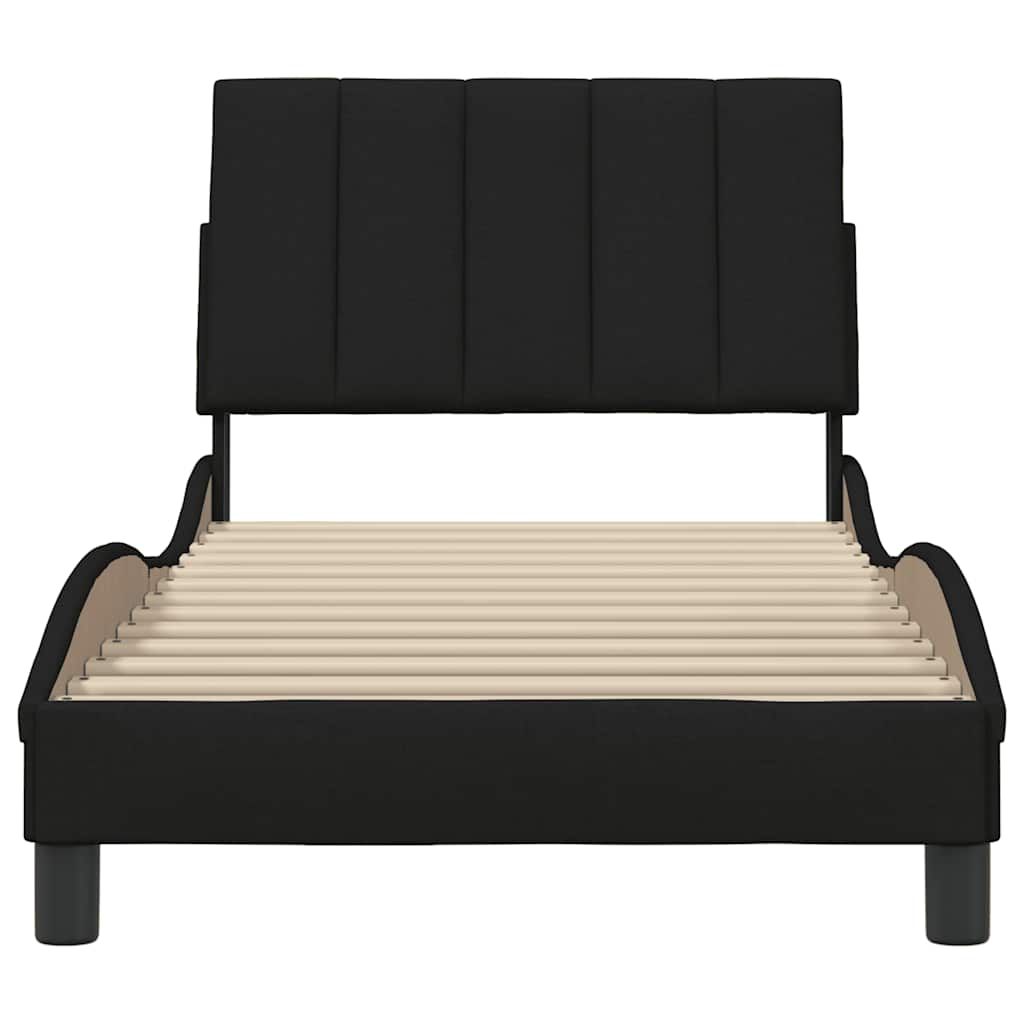 Giroletto senza Materasso Hanko Nero 90x190 cm in Tessuto | homemem39