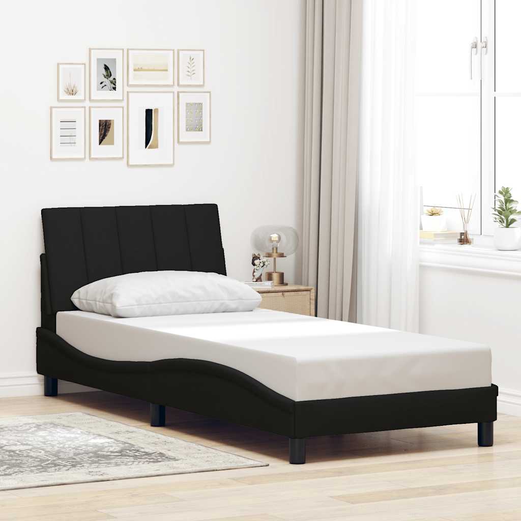 Giroletto senza Materasso Hanko Nero 90x190 cm in Tessuto | homemem39