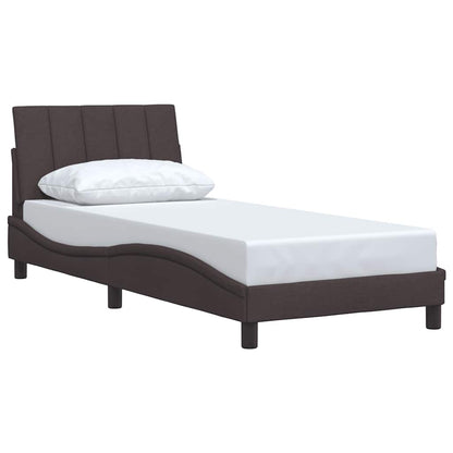 Giroletto senza Materasso Hanko Marrone Scuro 90x190 cm Tessuto | homemem39