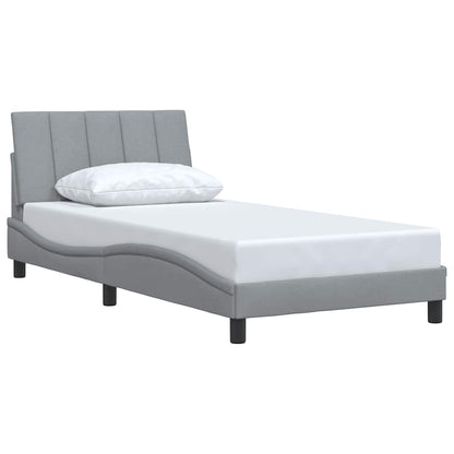 Giroletto senza Materasso Hanko Grigio Chiaro 100x200 cm Tessuto | homemem39