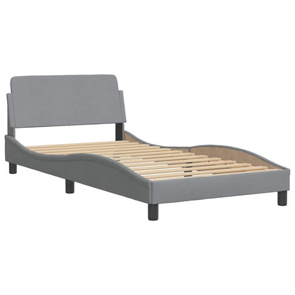 Giroletto senza Materasso Hanko Grigio Chiaro 100x200 cm Tessuto | homemem39