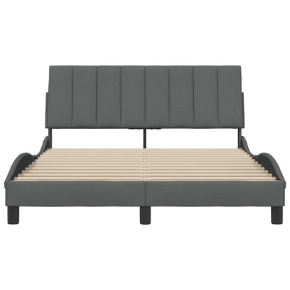 Giroletto senza Materasso Hanko Grigio Scuro 120x200 cm Tessuto