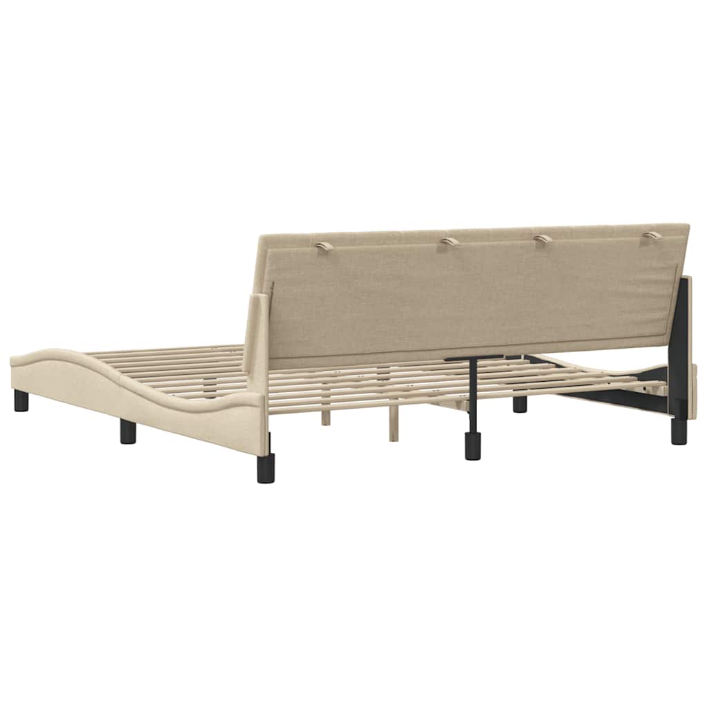 Giroletto senza Materasso Hanko Crema 180x200 cm in Tessuto | homemem39