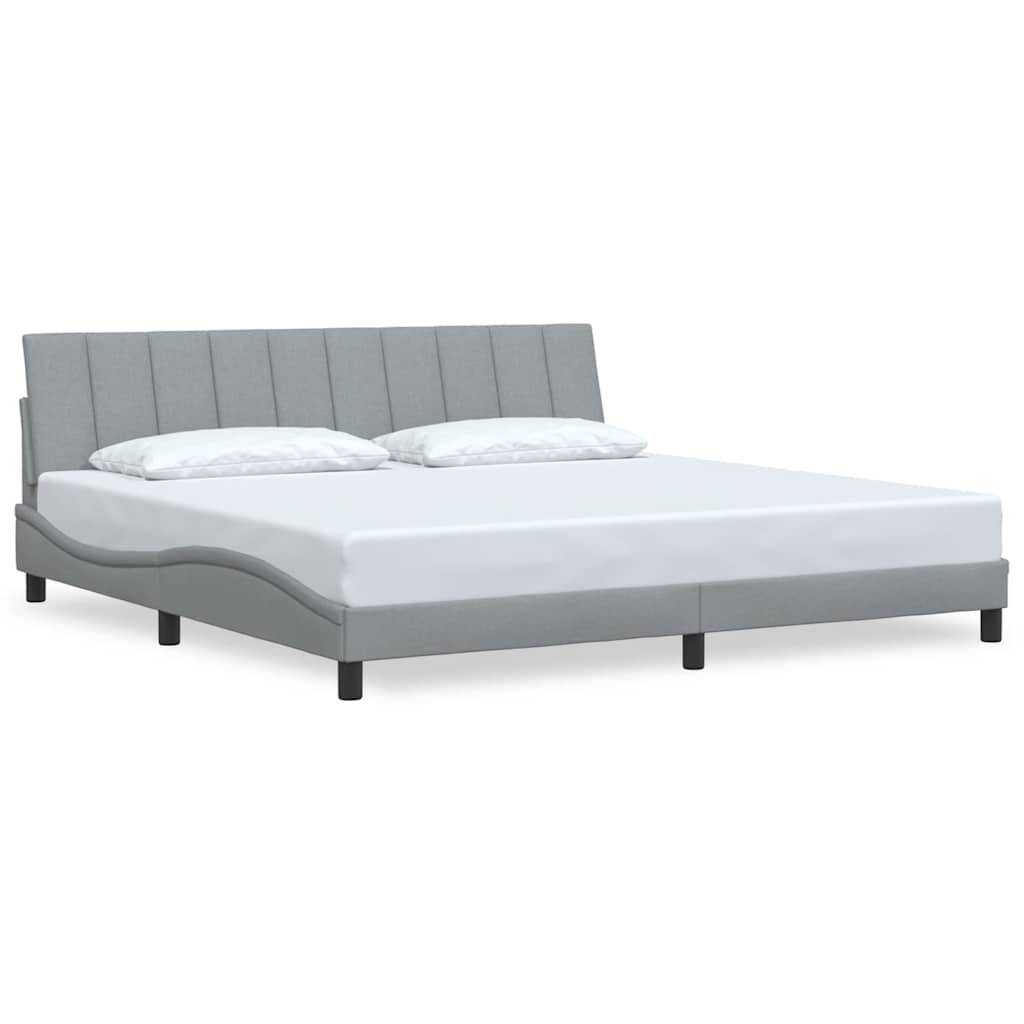 Giroletto senza Materasso Hanko Grigio Chiaro 200x200 cm Tessuto | homemem39
