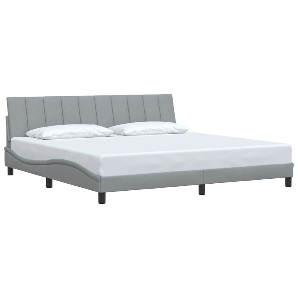 Giroletto senza Materasso Hanko Grigio Chiaro 200x200 cm Tessuto | homemem39