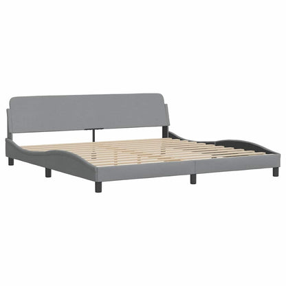 Giroletto senza Materasso Hanko Grigio Chiaro 200x200 cm Tessuto | homemem39