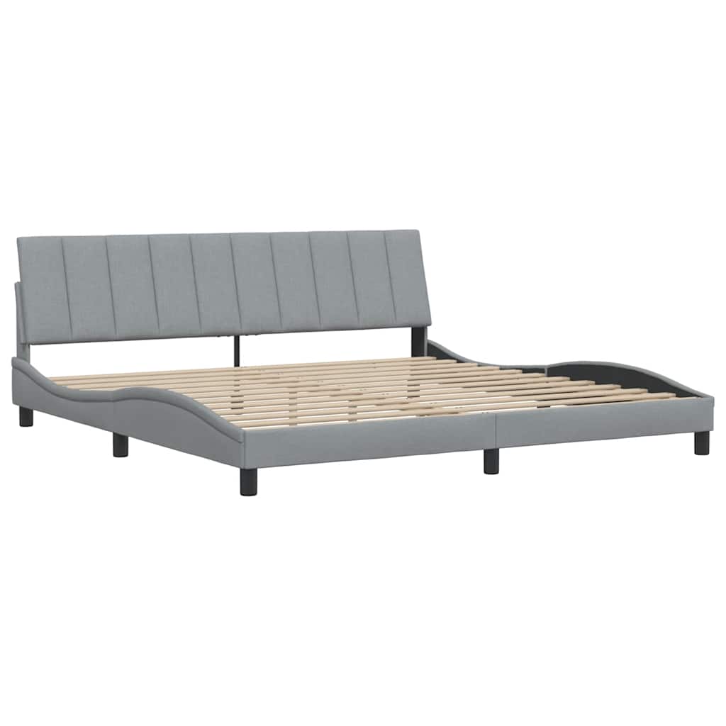 Giroletto senza Materasso Hanko Grigio Chiaro 200x200 cm Tessuto | homemem39