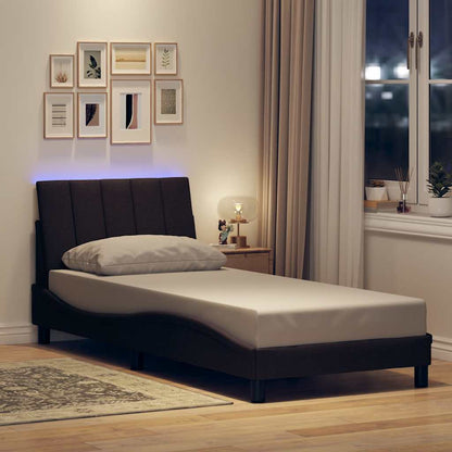 Giroletto senza Materasso Hanko Marrone Scuro 80x200 cm Tessuto | homemem39