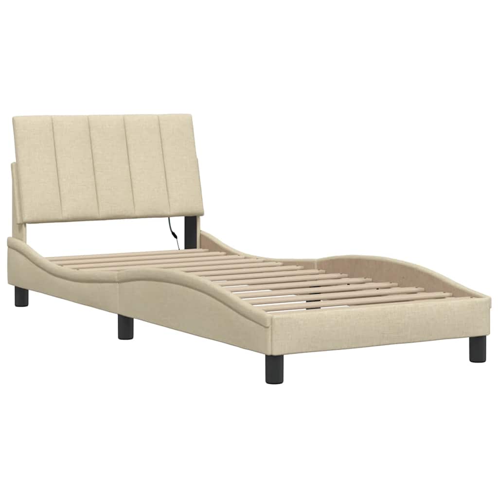 Giroletto senza Materasso Hanko Crema 80x200 cm in Tessuto | homemem39