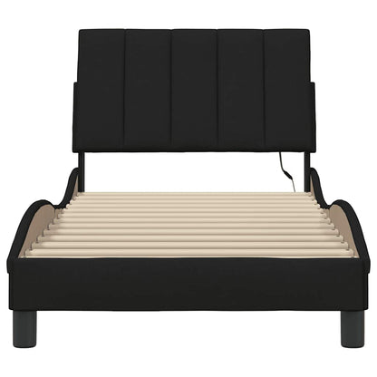 Giroletto senza Materasso Hanko Nero 90x190 cm in Tessuto | homemem39